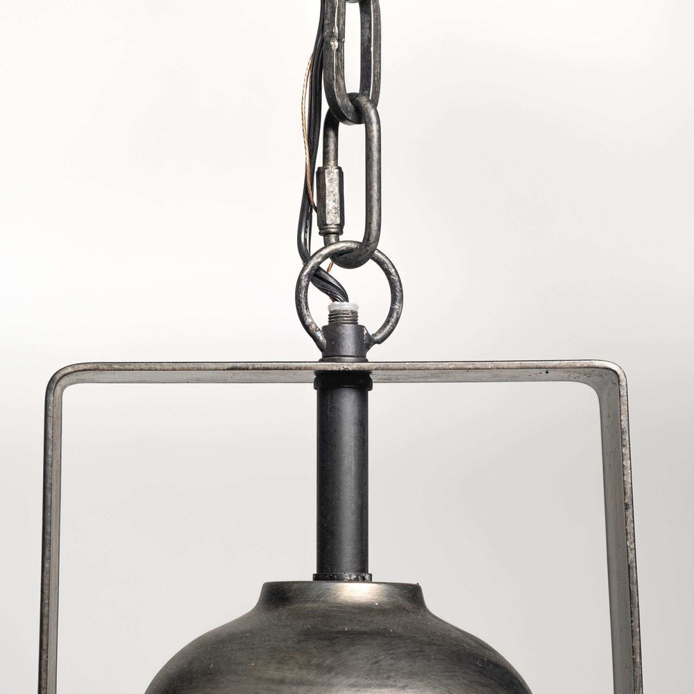Industrial Gray Metal Hanging Pendant Light - Homeroots - Flyclothing LLC
