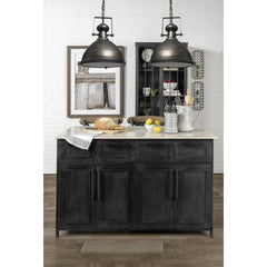 Industrial Gray Metal Hanging Pendant Light - Homeroots