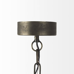 Industrial Caged Black Metal Hanging Light - Homeroots