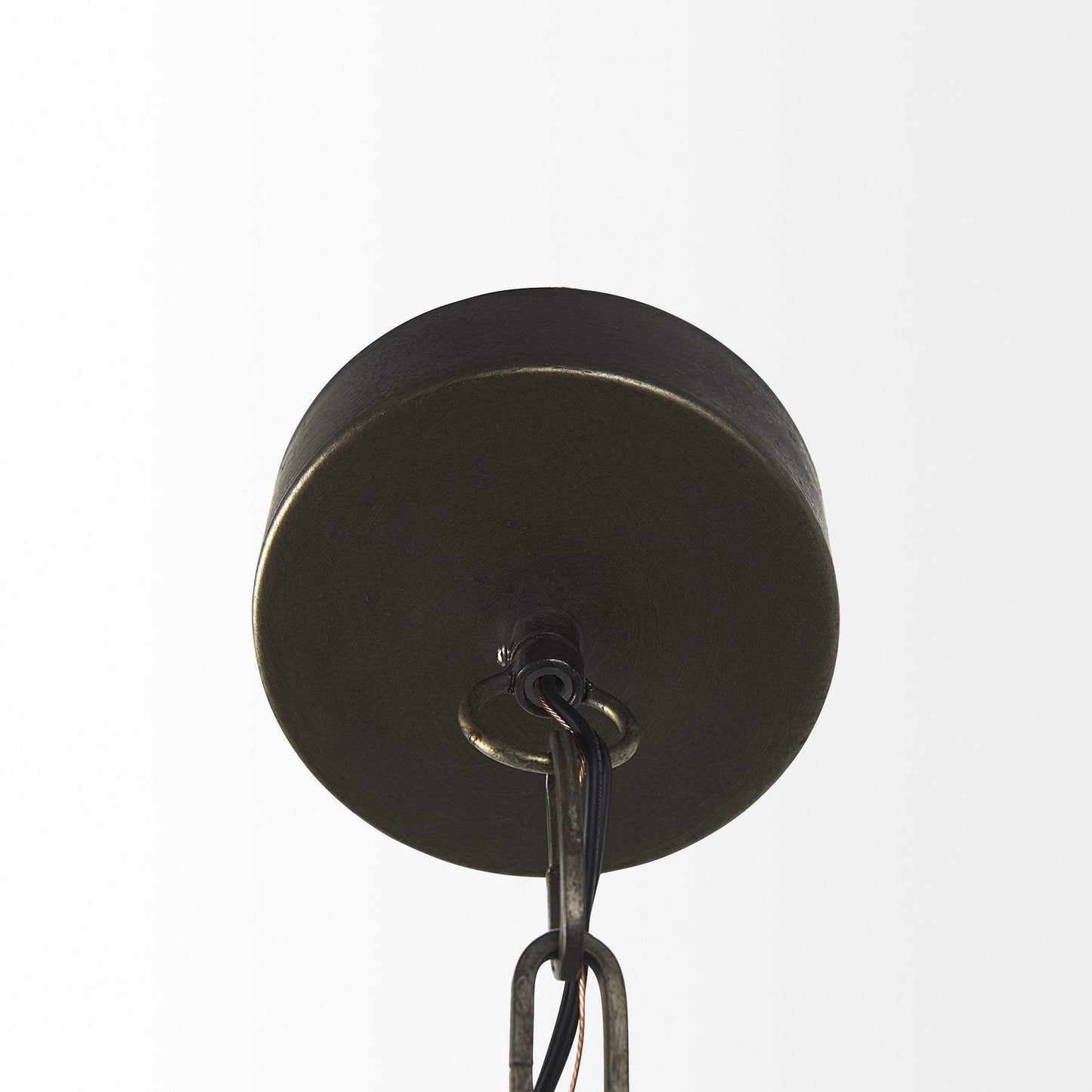 Industrial Caged Black Metal Hanging Light - Homeroots - Flyclothing LLC