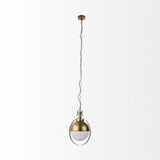 Gold Metal Sphere Pendant Hanging Light - Homeroots - Flyclothing LLC