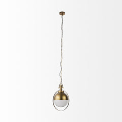 Gold Metal Sphere Pendant Hanging Light