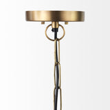 Gold Metal Sphere Pendant Hanging Light - Homeroots