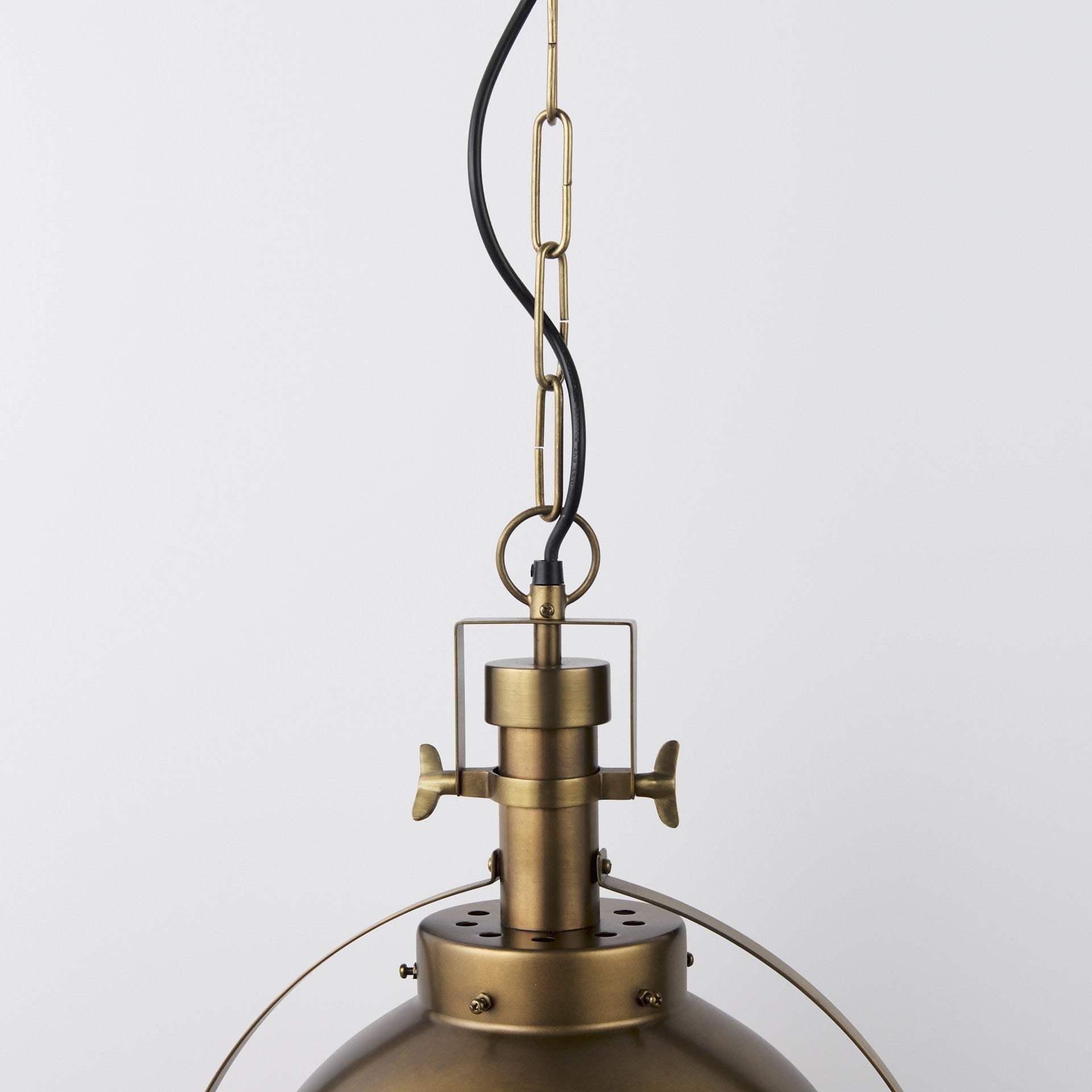 Gold Metal Sphere Pendant Hanging Light - Homeroots - Flyclothing LLC
