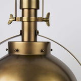 Gold Metal Sphere Pendant Hanging Light - Homeroots - Flyclothing LLC