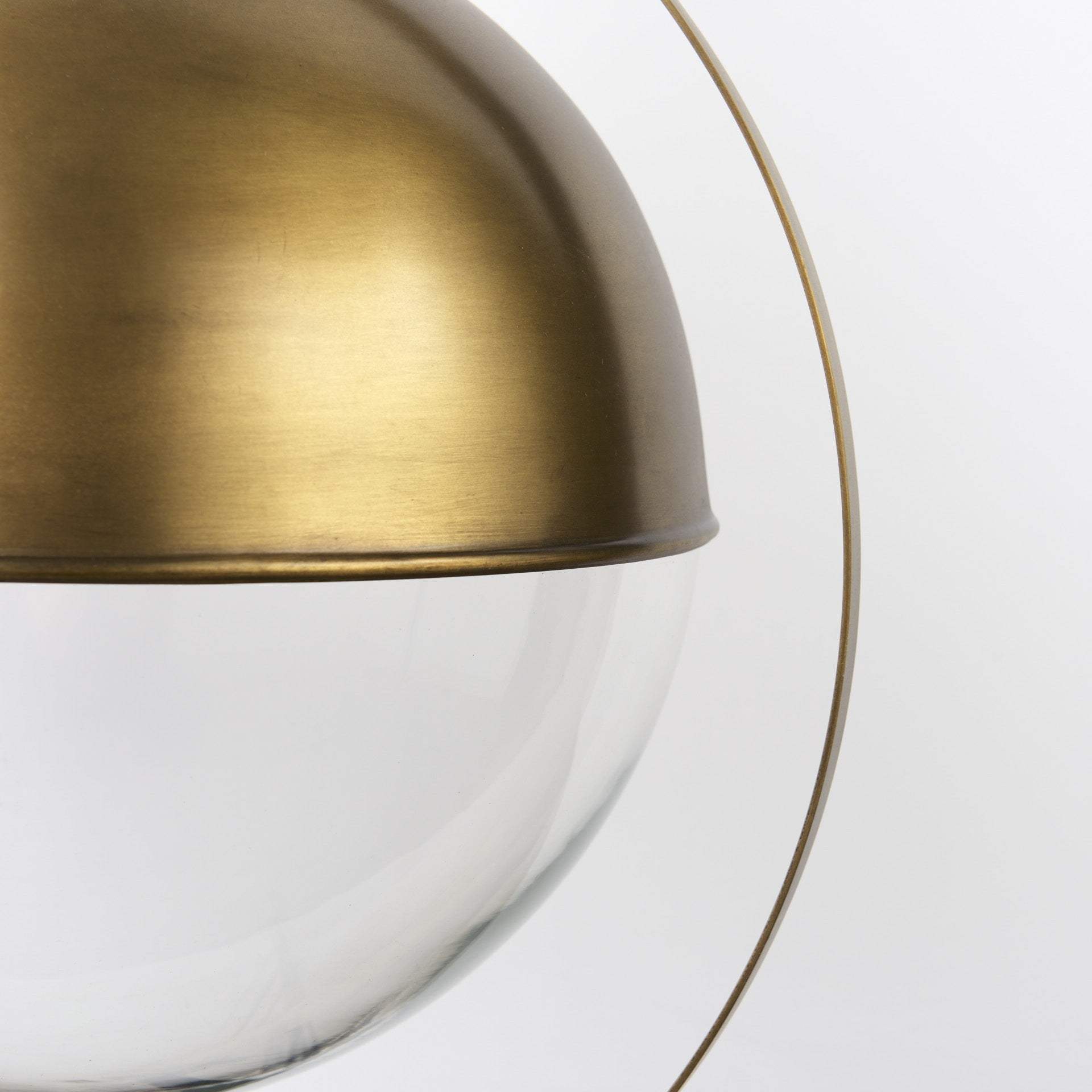 Gold Metal Sphere Pendant Hanging Light - Homeroots - Flyclothing LLC