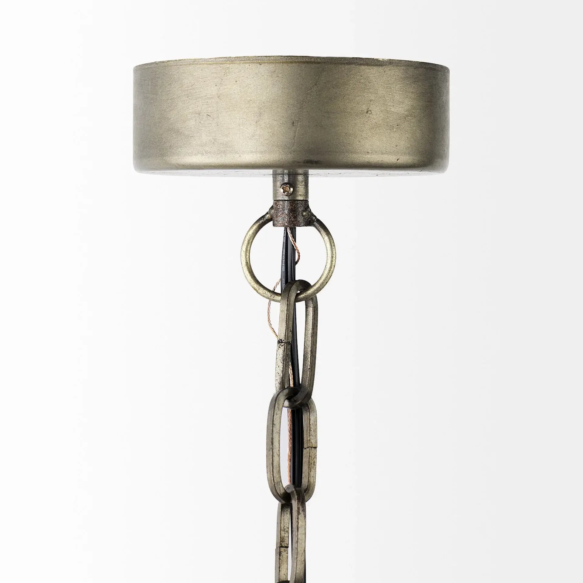Distressed Bronze Metal Dome Hanging Light - Homeroots - Flyclothing LLC