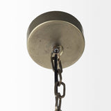 Distressed Bronze Metal Dome Hanging Light - Homeroots - Flyclothing LLC