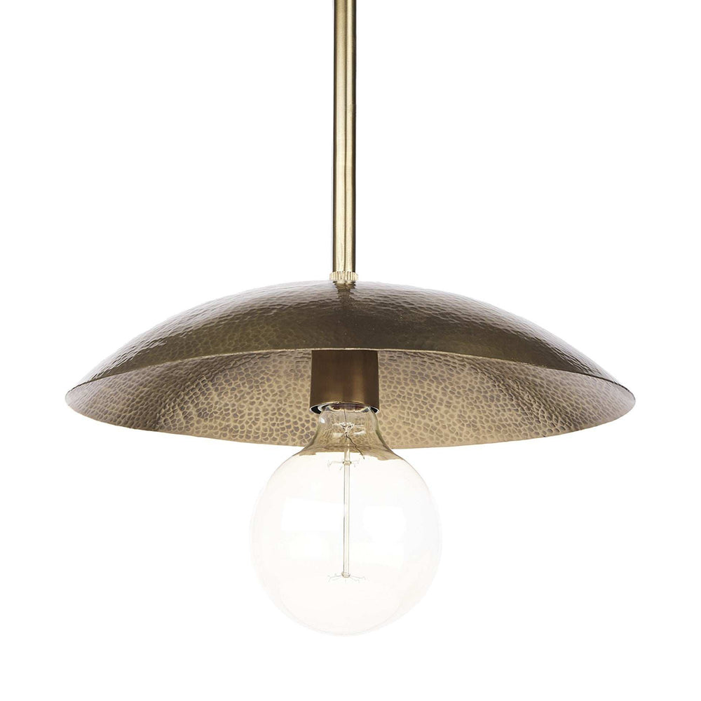 Hammered Gold Metal Hanging Pendant Light - Homeroots - Flyclothing LLC
