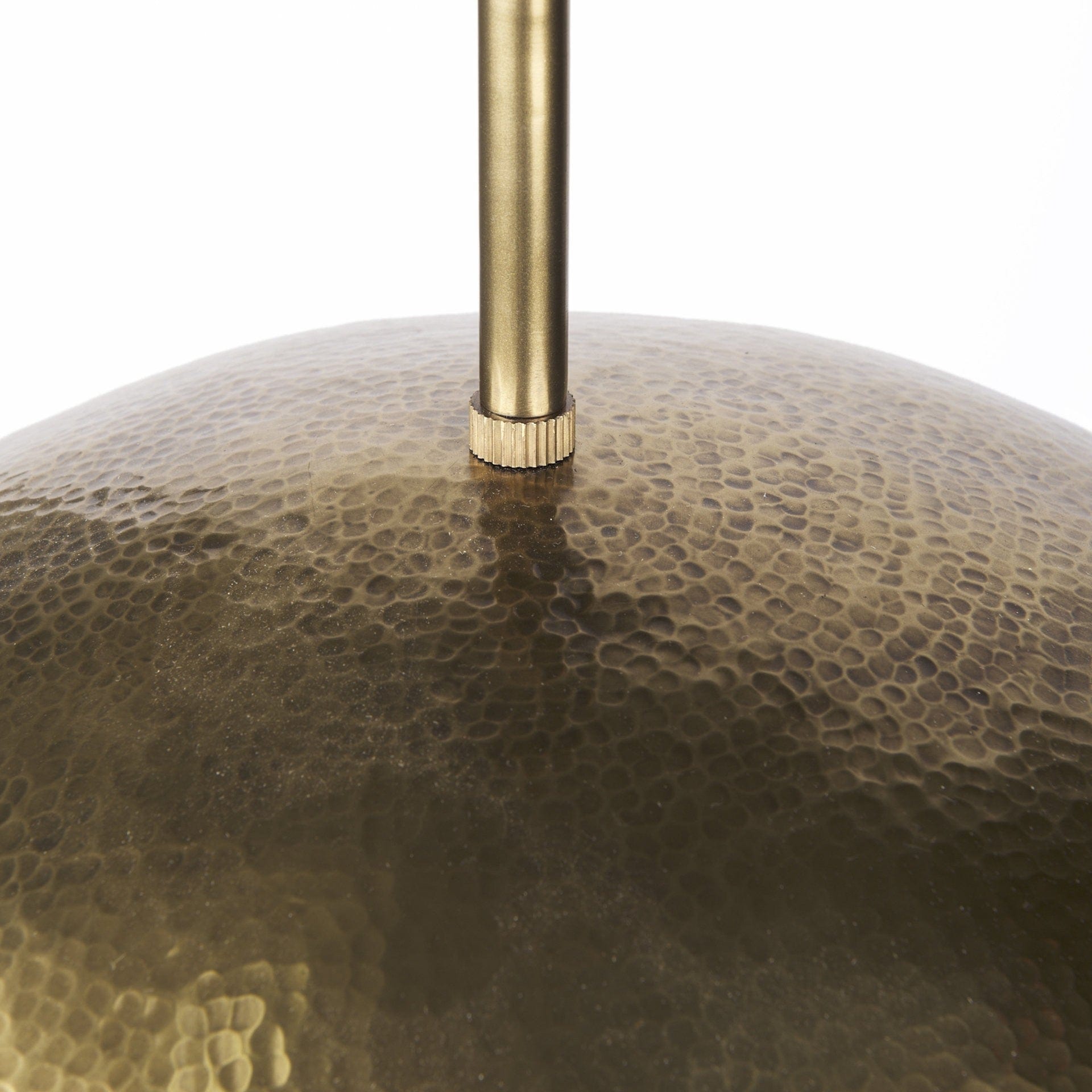 Hammered Gold Metal Hanging Pendant Light - Homeroots