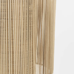 Natural Cane Cylindrical Hanging Pendant Light