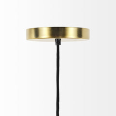 Gold Metal Wire Mesh Hanging Pendant Light - Homeroots