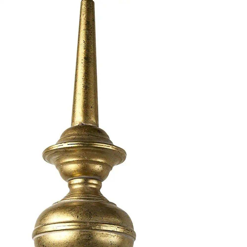 Gold Toned Metal Dome Hanging Pendant Light - Homeroots - Flyclothing LLC