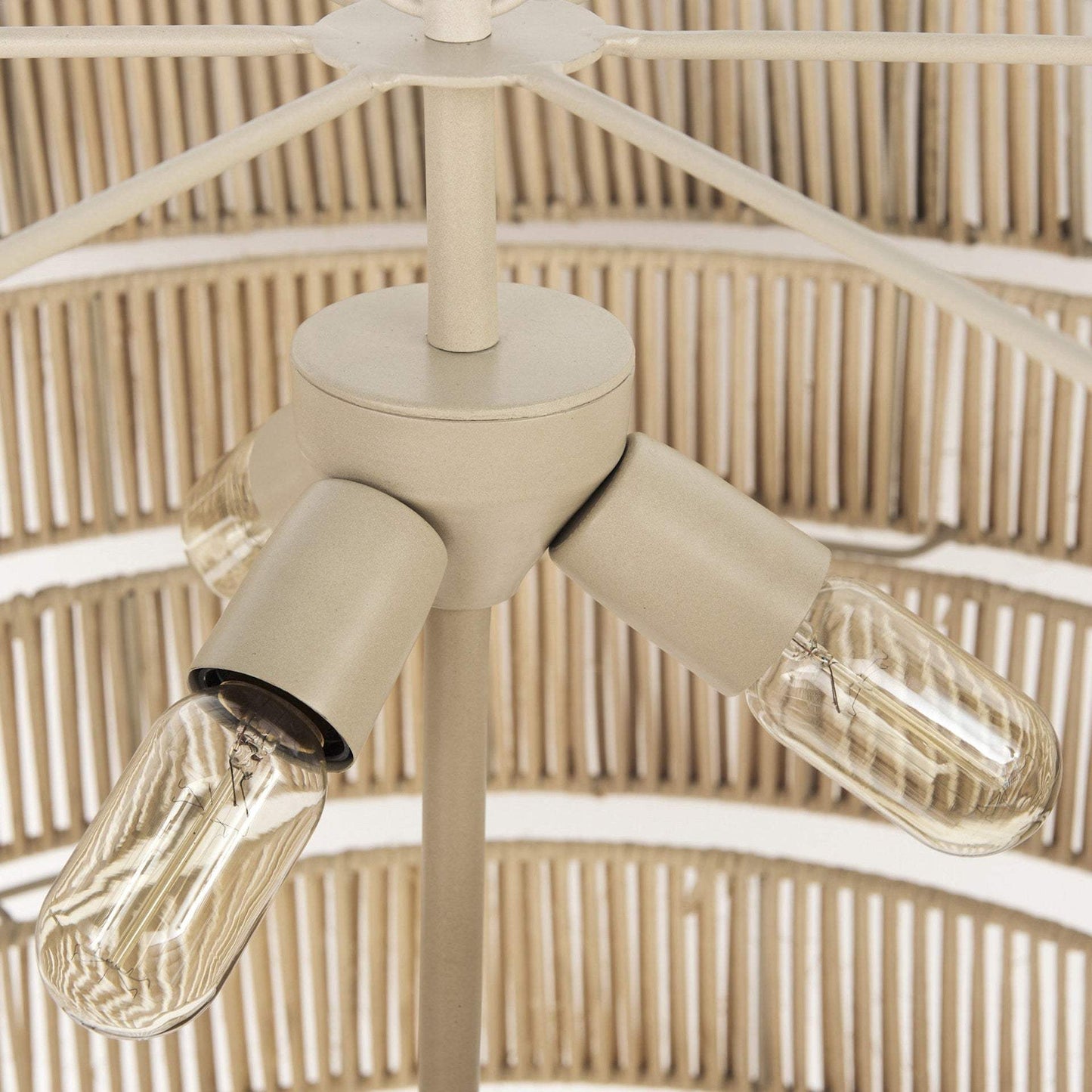 Light Brown Six Tier Hanging Chandelier - Homeroots - Flyclothing LLC
