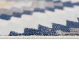 4' X 6' Blue Ikat Kilim Area Rug - Homeroots