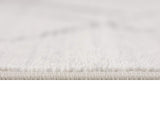 6' Runner Gray and Ivory Geometric Runner Rug - Homeroots - Flyclothing LLC