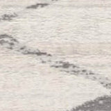 6' Runner Gray and Ivory Geometric Runner Rug - Homeroots