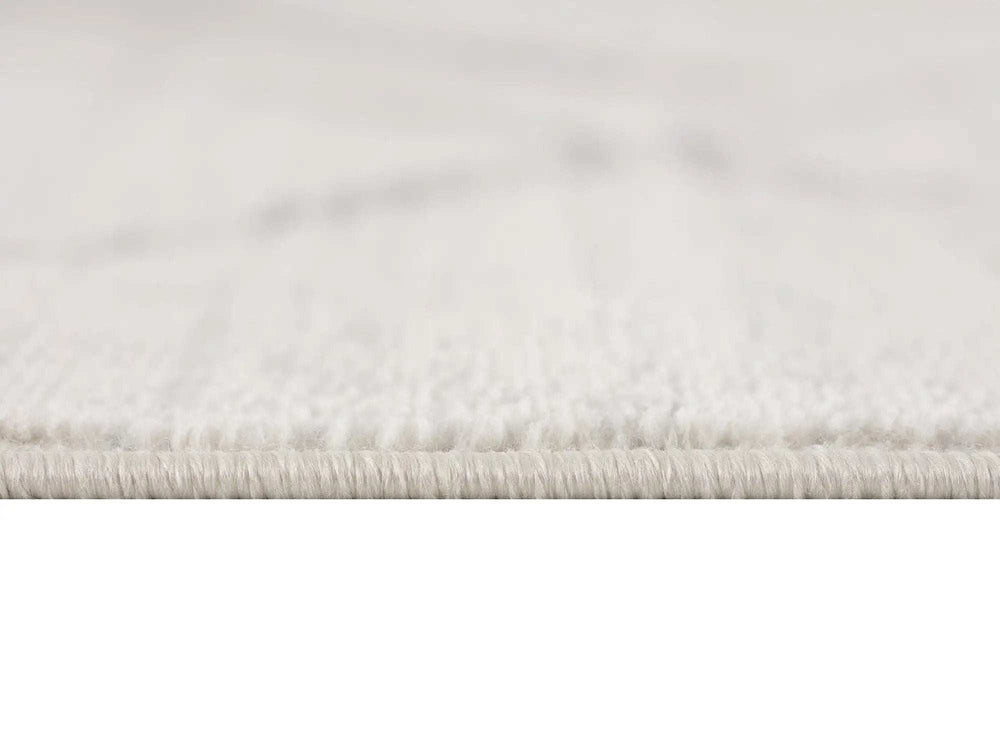 8' Runner Gray and Ivory Geometric Runner Rug - Homeroots - Flyclothing LLC