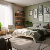 5' X 7' Gray and Ivory Geometric Area Rug - Homeroots - Flyclothing LLC