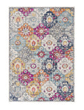 13' Runner Blue and Ivory Floral Runner Rug - Homeroots