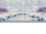 13' Runner Blue and Ivory Medallion Runner Rug - Homeroots - Flyclothing LLC