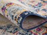 10' Runner Blue and Beige Medallion Runner Rug - Homeroots - Flyclothing LLC