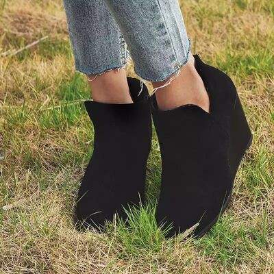 High Heel Ankle Boots with Side Zip - Trendsi - Flyclothing LLC