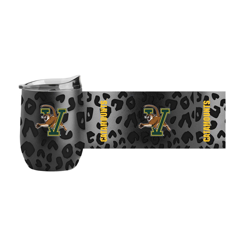 Vermont Leopard 16oz Black Powdercoat Curved Beverage - Logo Brands - Flyclothing LLC