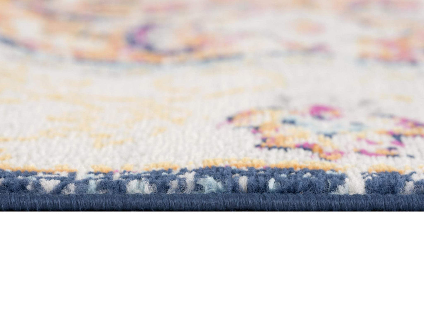 3' X 5' Blue and Beige Medallion Area Rug - Homeroots - Flyclothing LLC