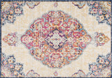 5' X 7' Blue and Beige Medallion Area Rug - Homeroots - Flyclothing LLC