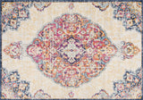 9' X 13' Cream Decorative Medallion Area Rug - Homeroots
