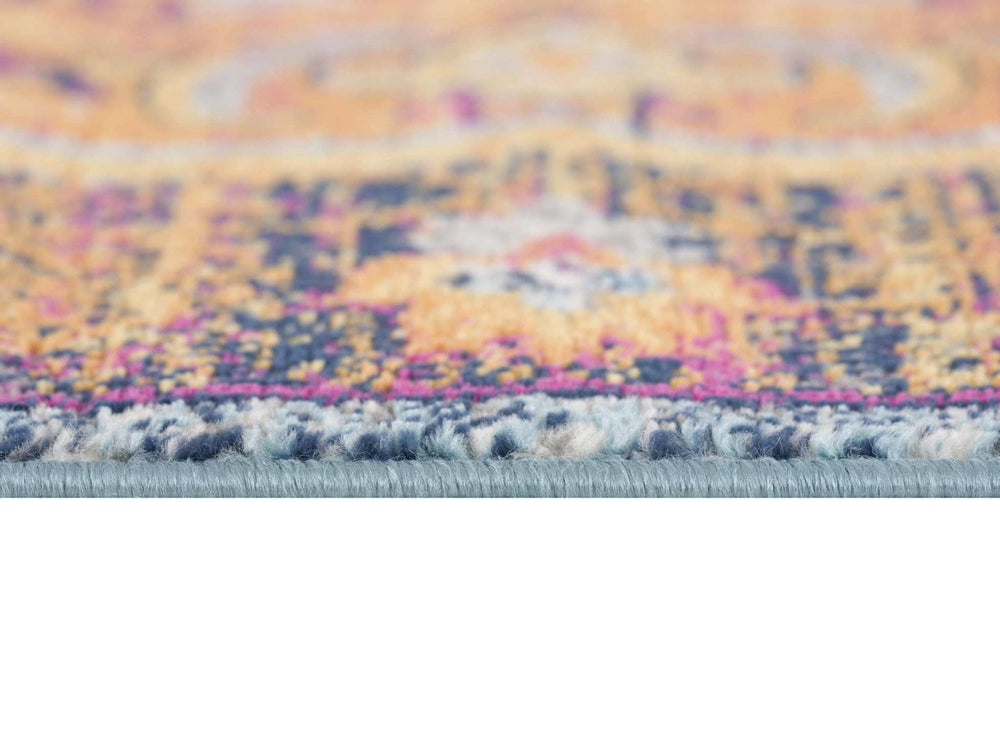 8' X 11' Rustic Orange Medallion Area Rug - Homeroots - Flyclothing LLC