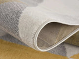 12' X 18' Yellow Geometric Washable Non Skid Area Rug - Homeroots - Flyclothing LLC