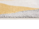 6' Runner Yellow and Ivory Geometric Runner Rug - Homeroots - Flyclothing LLC