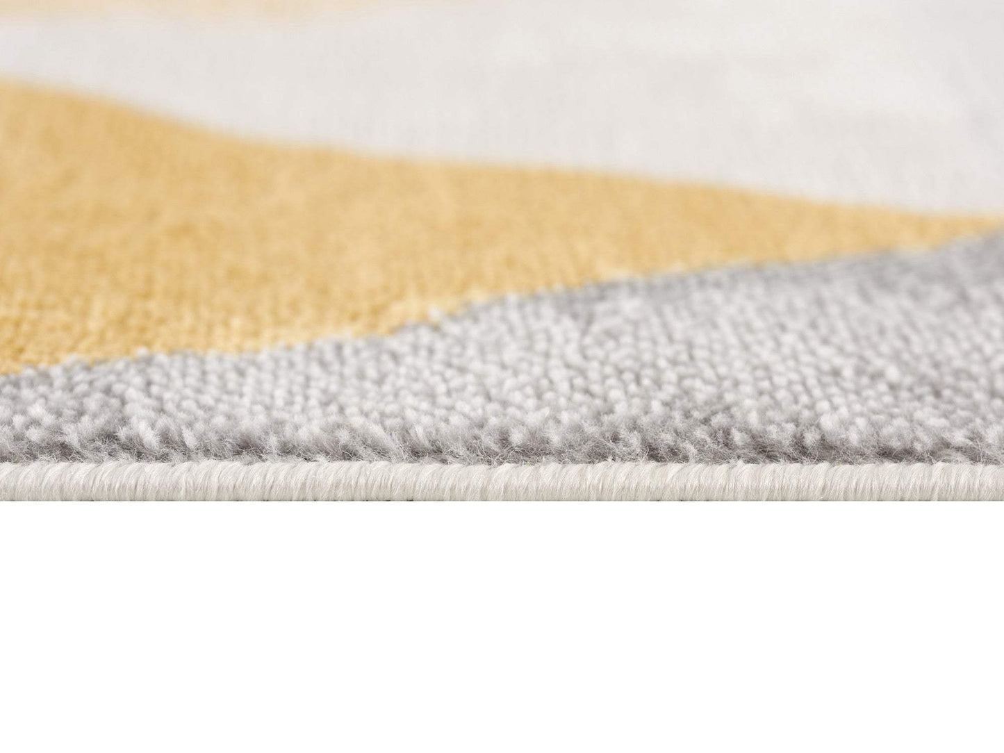 8' X 10' Yellow and Ivory Geometric Area Rug - Homeroots - Flyclothing LLC