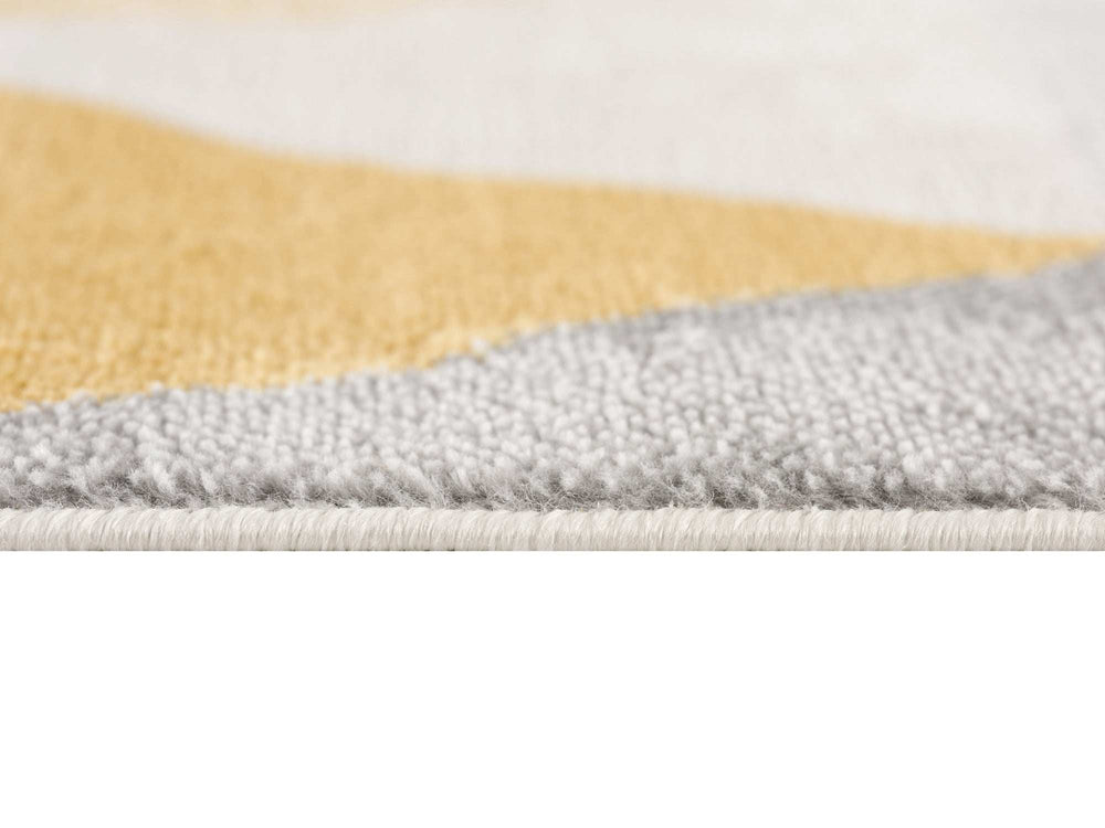 9' X 12' Yellow Geometric Area Rug - Homeroots - Flyclothing LLC