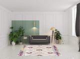 7' X 10' Cream Damask Area Rug - Homeroots - Flyclothing LLC