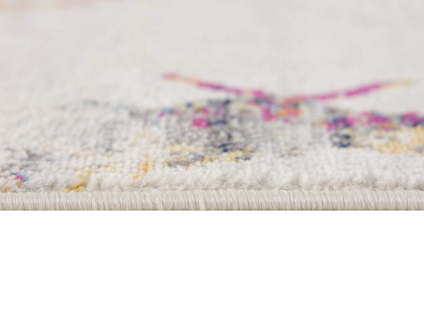 9' X 12' Cream Damask Area Rug - Homeroots - Flyclothing LLC