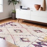 9' X 12' Cream Damask Area Rug - Homeroots - Flyclothing LLC