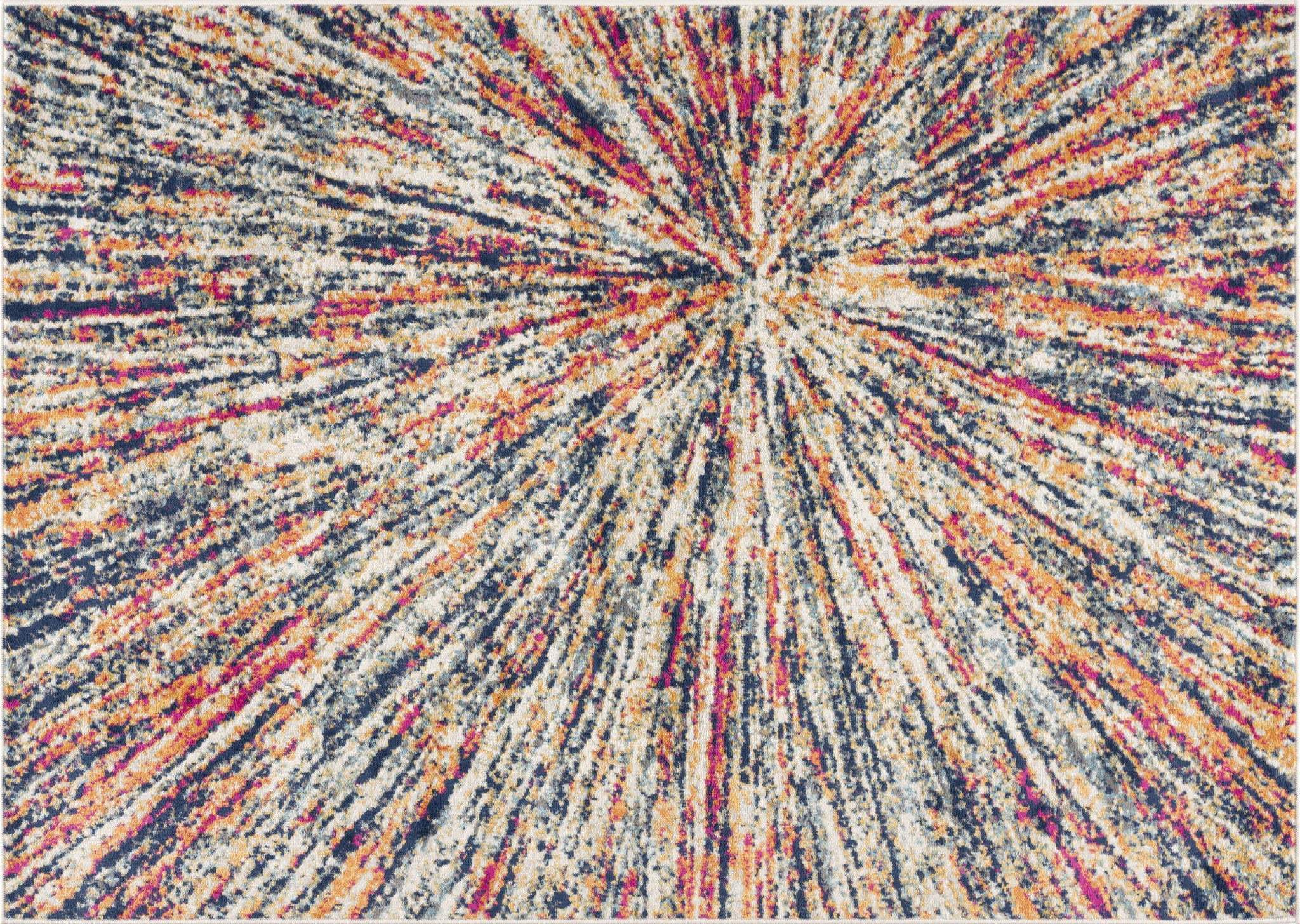 2' X 4' Cream Abstract Area Rug - Homeroots - Flyclothing LLC