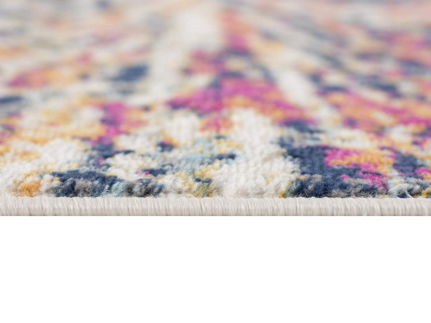 2' X 5' Cream Celestial Burst Abstract Area Rug - Homeroots - Flyclothing LLC