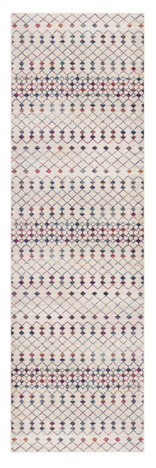10' Cream Ikat Area Rug - Homeroots - Flyclothing LLC
