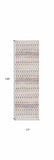 13' Runner Cream Ikat Area Rug - Homeroots