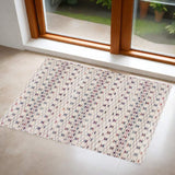 2' X 4' Blue and Ivory Ikat Area Rug - Homeroots - Flyclothing LLC