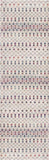 2' X 5' Cream Ikat Area Rug - Homeroots
