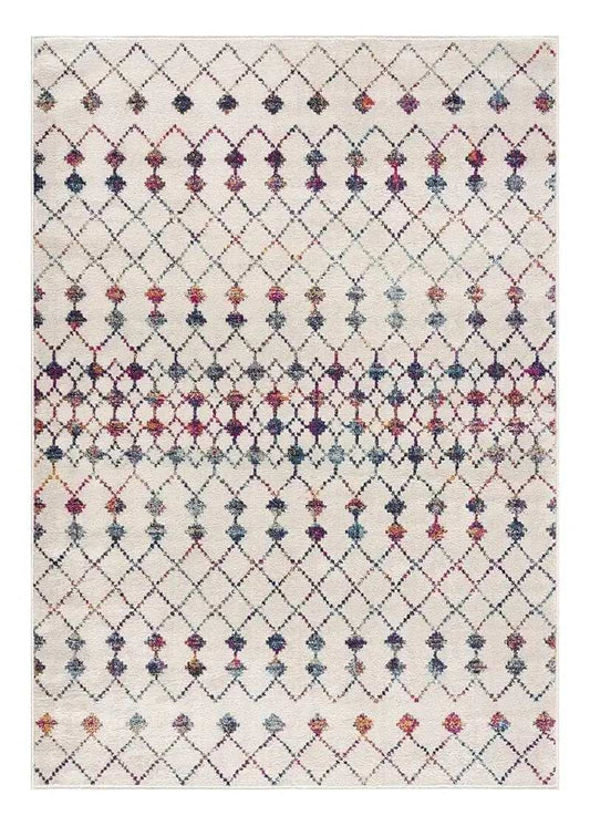 3' X 5' Cream Ikat Area Rug - Homeroots - Flyclothing LLC