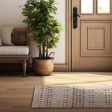 3' X 5' Cream Ikat Area Rug - Homeroots - Flyclothing LLC
