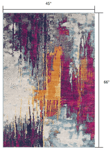 4' X 6' Gray and Ivory Abstract Area Rug - Homeroots - Flyclothing LLC