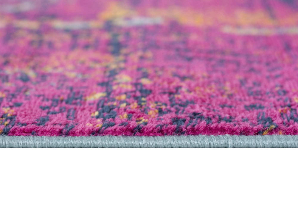 9' X 13' Gray and Magenta Abstract Area Rug - Homeroots - Flyclothing LLC