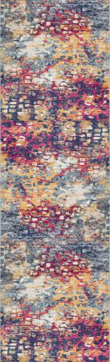2' X 5' Blue and Ivory Abstract Area Rug - Homeroots - Flyclothing LLC